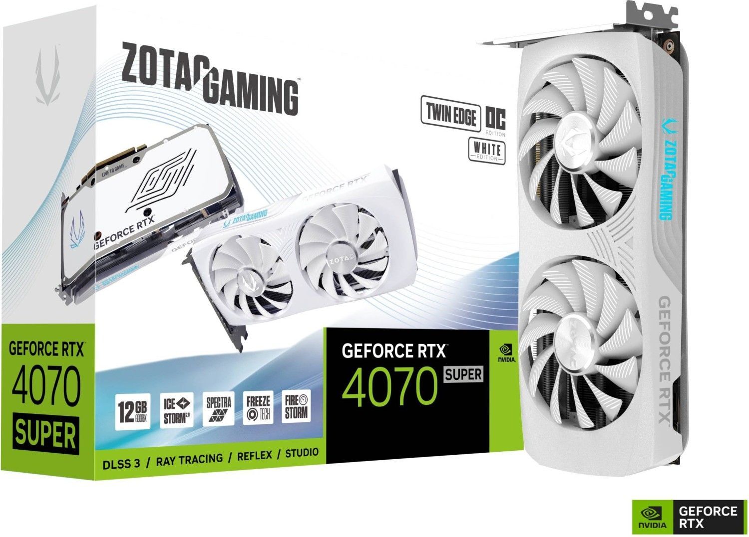 Zotac GeForce RTX4070 Super 12GB DDR6X Twin Edge OC White