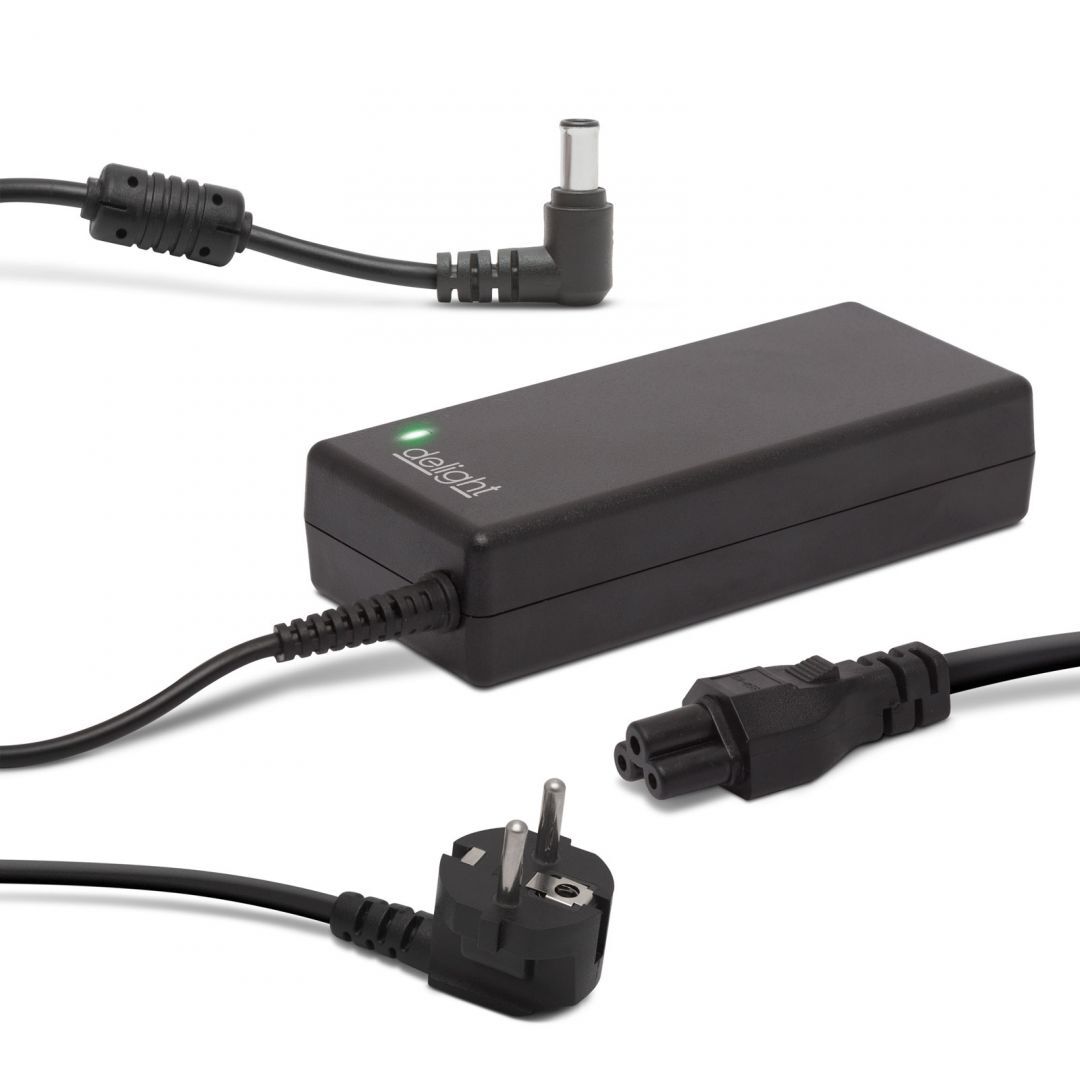 Delight 55372 19,5V / 4,7A 90W 6x4,4mm Sony h&aacute;l&oacute;zati notebook t&ouml;ltő