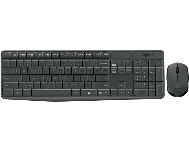 Logitech MK235 Wireless Combo billentyûzet + egér Black HU